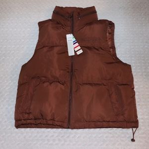 Women's Forever 21 × Pantone Brown Puffer Vest